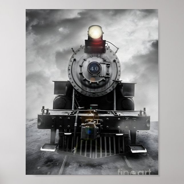 Affiche de rêve de train à vapeur (Devant)