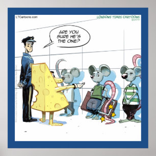 Affiche de Rick Londres Crimes de Souris Drôle