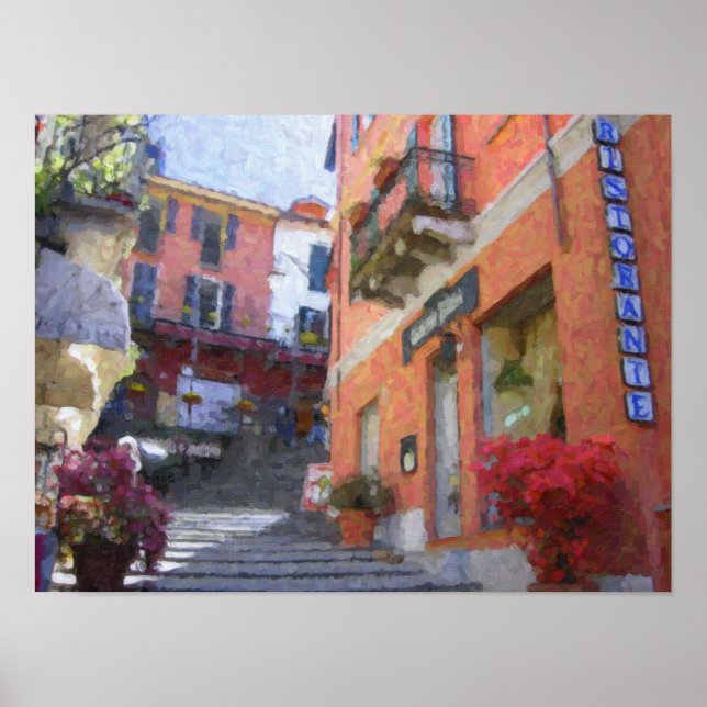 Affiche de Ristorante Bilacus, Bellagio (Devant)