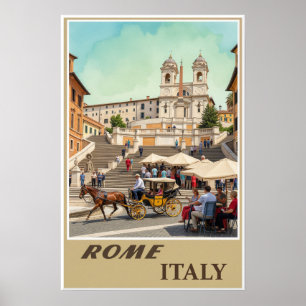 Affiche de Rome, Italie