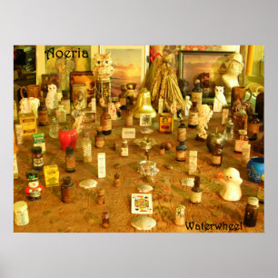 Affiche de roue hydraulique