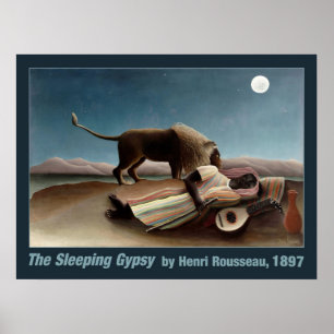 Affiche de Rousseau pour les Tziganes endormis