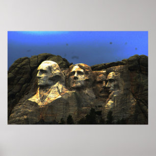 affiche de rushmore de mt