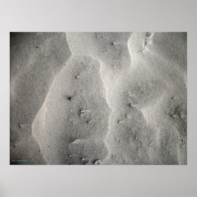 Affiche de Sable de Quartz Abstrait de Siesta Keys (Devant)