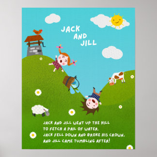 Affiche de salle de classe sur la comptine de Jack