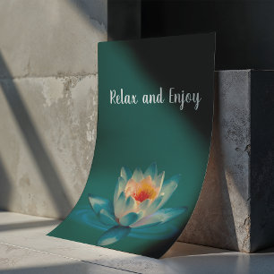 Affiche de salle de spa Calme Teal