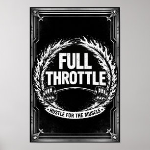 Affiche de salle de sport Full Throttle – Bosse po