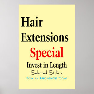 Affiche de salon de coiffure pour hommes Extension
