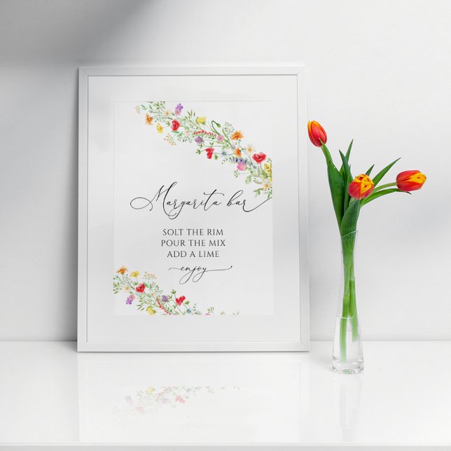 Affiche de salon de Margarita florale pour la douc (Créateur téléchargé)
