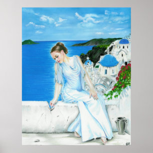 Affiche de Santorini