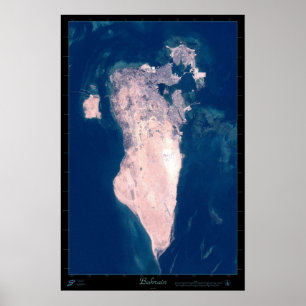Affiche de satellite du Bahrain
