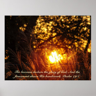 Affiche de scintillement de coucher du soleil