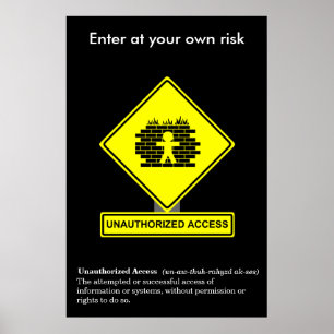 Affiche de sensibilisation à la sécurité d'accès n
