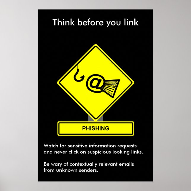 Affiche de sensibilisation à la sécurité de la phi (Devant)