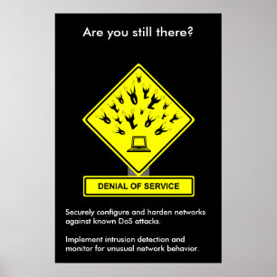 Affiche de sensibilisation à la sécurité du déni d