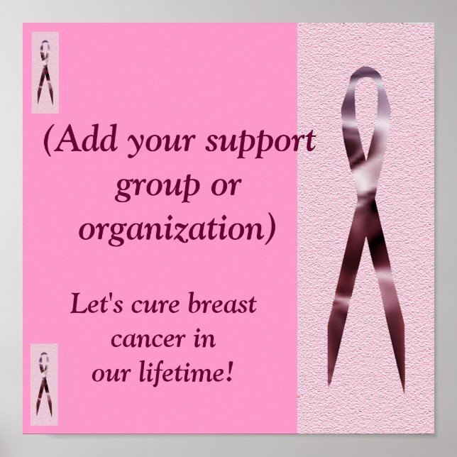 Affiche de sensibilisation au cancer du sein custo (Devant)