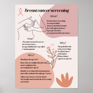 Affiche de sensibilisation au dépistage du cancer