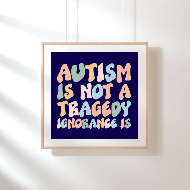 Affiche de sensibilisation sur l'autisme (Créateur téléchargé)