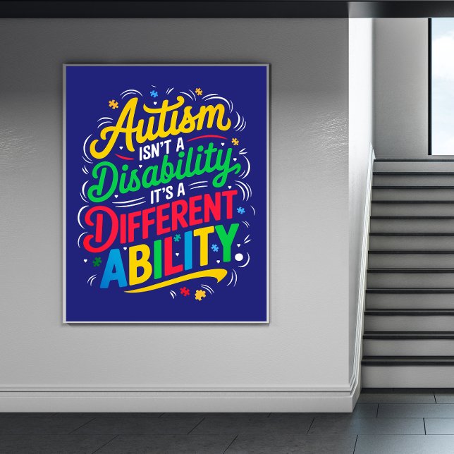 Affiche de sensibilisation sur l'autisme (Créateur téléchargé)