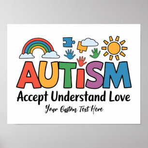 Affiche de Sensibilisation sur l'autisme personnal
