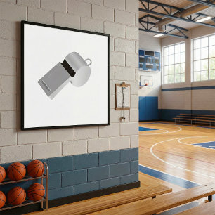 Affiche de sifflet des arbitres