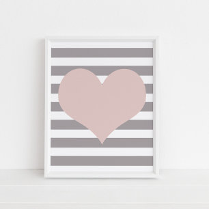 Affiche de signe d'amour mignon