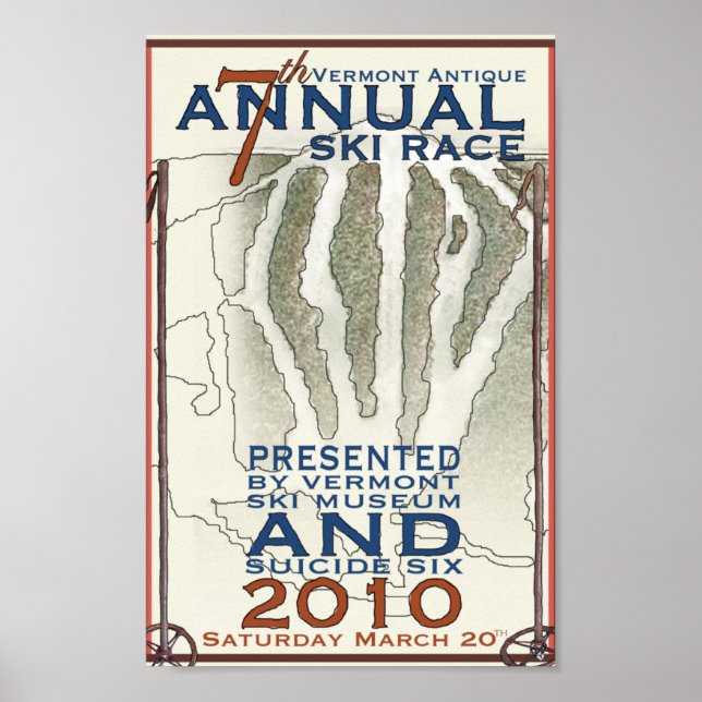 Affiche de ski (Devant)