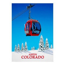 Affiche de ski d'Aspen