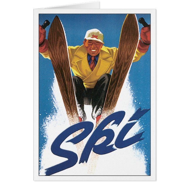 Affiche de ski de reproduction (Devant)