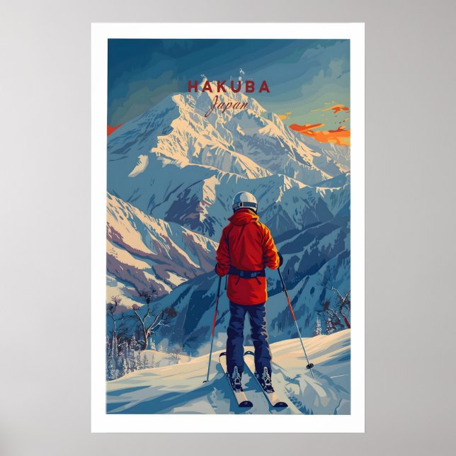 Affiche de ski Hakuba 1 (Devant)