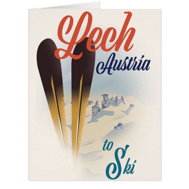 Affiche de ski Lech Autriche (Devant)