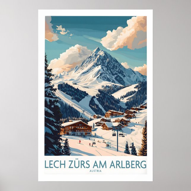 Affiche de ski Lech Zürs am Arlberg 1 (Devant)