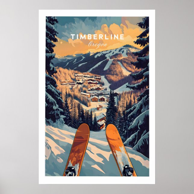 Affiche de ski Timberline 1 (Devant)