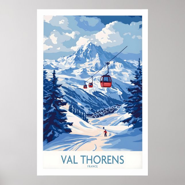 Affiche de ski Val Thorens 1 (Devant)