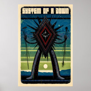 Affiche de SOAD mate. Impression d'art. Système d'