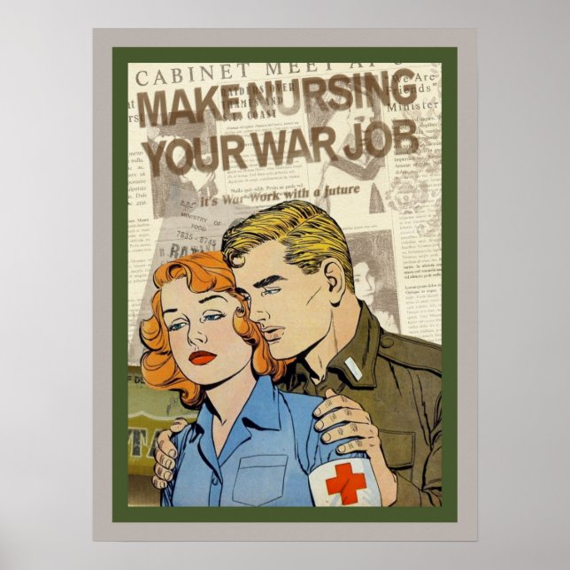 Affiche de soins infirmiers militaires (Devant)