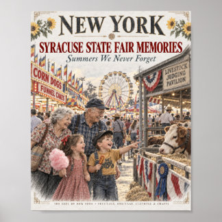 Affiche de souvenirs de la foire de l'État de Syra