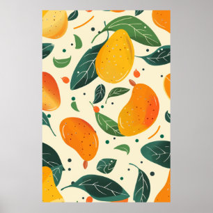 Affiche de style de dessin de Motif géométrique co