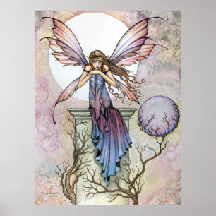 Affiche de style gothique féerique lunaire céleste