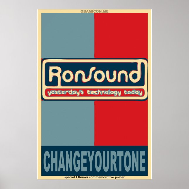 Affiche de style RonSound Obama (Devant)