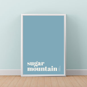Affiche de Sugar Mountain Caroline du Nord ville m