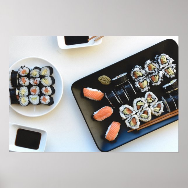 Affiche de sushi (Devant)
