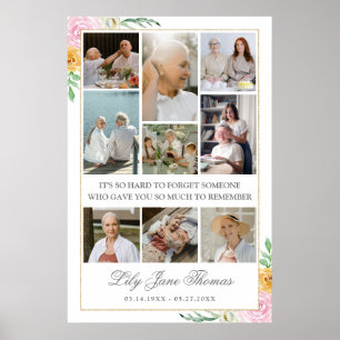 Affiche de sympathie pour collage de photos de sou