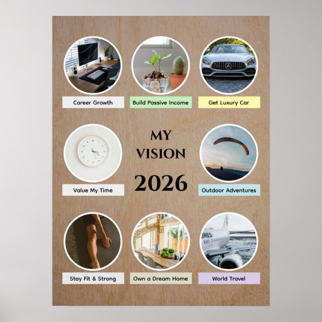 Affiche de tableau de vision de cercle moderne 202 (Devant)