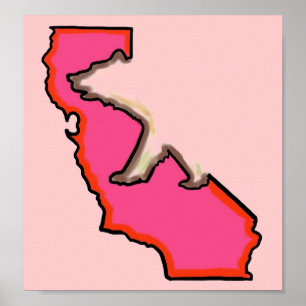 affiche de taille personnalisée couleur rose de l'