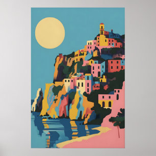 Affiche de Taormina - Impression d'art mural itali
