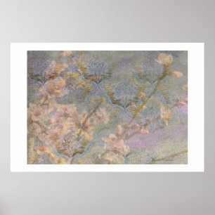 Affiche de tapisserie de fleur d'amande