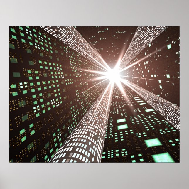 Affiche de technologie haute vitesse (Devant)