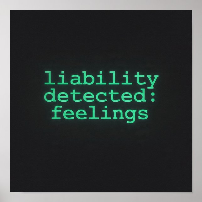 Affiche de terminal de sentiments de responsabilit (Devant)