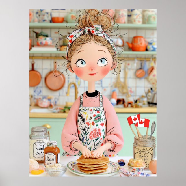 Affiche de Thanksgiving Canada | Cuisine à crêpes  (Devant)